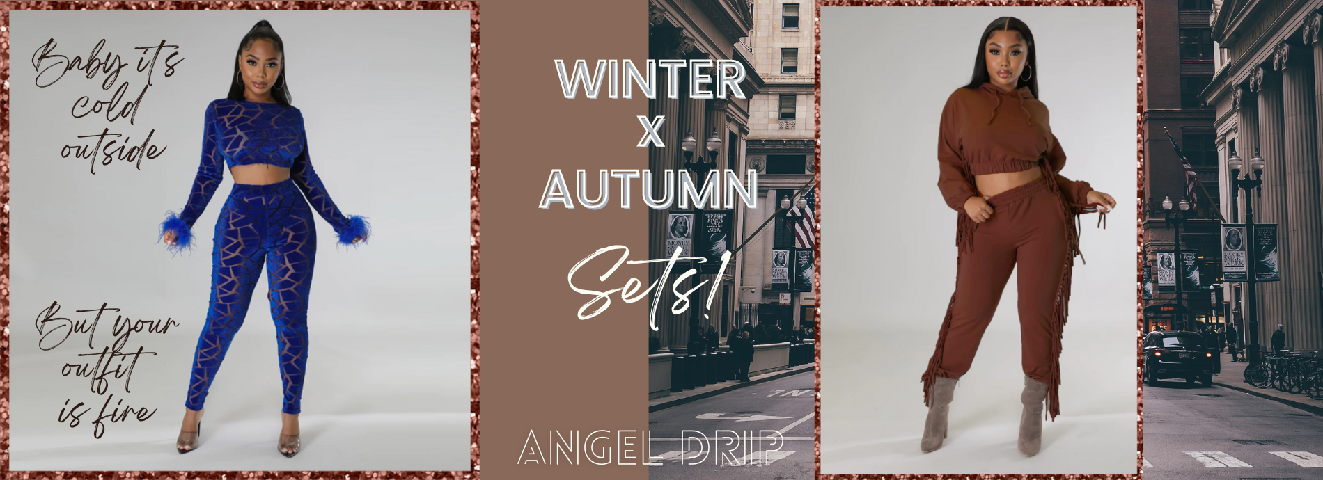 angel drip home page hero banner winter autumn sets